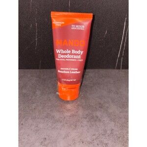 Mando whole Body Deodorant Burbon Leather NEW unused 2.2 oz